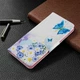 Чохол з малюнком Deexe Color Wallet для Samsung Galaxy A51 (А515) - Blue Butterfly and Flowers - зображення 7