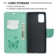 Чехол-книжка с рисунком UniCase Butterfly Pattern для Samsung Galaxy A71 (A715) - Green - изображение 6