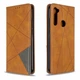 Чехол-книжка с кармашками UniCase Geometric Pattern для Xiaomi Redmi Note 8T - Brown - изображение 4