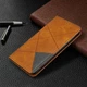 Чехол-книжка с кармашками UniCase Geometric Pattern для Xiaomi Redmi Note 8T - Brown - изображение 8
