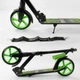 Двоколісний Самокат 21478 "Best Scooter", "WOLF чорно-салатовий - зображення 3