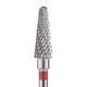 Фреза твердосплавная Nail Drill для педикюра (Конус, полусферический конец), 194 140 045 (красная насечка) - изображение 1