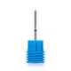 Фреза твердосплавная Nail Drill для снятия гель-лака (Цилиндр, полусферический конец),145190023/2.35 AFB (синяя насечка) - изображение 2