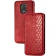 Шкіряний чохол книжка GETMAN Cubic (PU) для Xiaomi Redmi Note 9s / Note 9 Pro / Note 9 Pro Max Червоний Без бренду - зображення 1