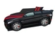 Кровать машина Premium P001 с матрасом, мягким спойлером и подушкой 80х180 черный Viorina-Deko с подъемным механизмом без подсветки - изображение 1