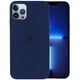 Чехол Silicone Case Full Protective (AA) для Apple iPhone 13 Pro (6.1") Синий / Deep navy Без бренда - изображение 1
