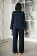 Пижама Forli Пижамный шелковый костюм с брюками Blue Dark XXL Синий SH0009-14-69_XXL - изображение 4
