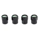 Колпачки на ниппель для Рендж Ровер, Ленд Ровер Alitek Short Black Land Rover Logo Green, 4 шт (670690) - изображение 2