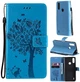 Чехол для Motorola E7 Power (рисунок кот и дерево) Light Blue (23765-0B) - изображение 1