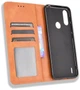 Чехол книжка на Motorola E7 Power (карманы для карт) Brown (23773-30) - изображение 2