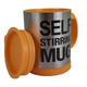 Кружка мішалка Self Stirring mug Чашка автоматична Помаранчева - зображення 1