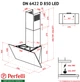 Вытяжка декоративная наклонная Perfelli DN 6422 D 850 IV LED - изображение 2