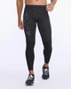 Мужские термо-компрессионные тайтсы 2XU, Wind Shield Compression Tights, M, черный/серебристый отражающий - изображение 1