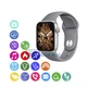 Розумні смарт годинник Smart Watch Series 6 HW22 PLUS, голосовий виклик, пульсометр, тонометр, оксиметром, режим спорт, крокомір, моніторинг сну, для чоловіків і жінок, срібні (000438651) - зображення 2