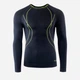 Термолонгслив мужской демисезонный Hi-Tec Ikar Top-Black/Lime Punch XL Черная с лаймом (5902786060702) - изображение 1