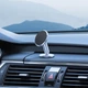 Автотримач для телефону в машину HOCO CA89 Ideal center console magnetic car holder. Silver - зображення 2