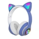 Беспроводные Bluetooth наушники CAT STN-28 Гарнитура с микрофоном FM радио + AUX, подсветка (Синий) - изображение 1
