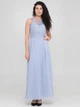 Вечірнє плаття кльош однотонний Laona LAO0179001 EU38 (93053EU38) Блакитний - зображення 1