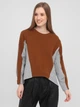Cвитшот полоска кэжуал BEBE PLUS 24367 L (76460L) Полоска - изображение 1