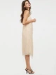Платье c вышивкой бисером H&M 0728184 2XS (574902XS) Бежевый - изображение 2
