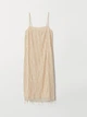 Платье c вышивкой бисером H&M 0728184 2XS (574902XS) Бежевый - изображение 5