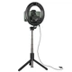 Кільцева лампа на штативі HOCO LV03 Plus Showfull fill light live broadcast holder Black (6931474757395) - изображение 6
