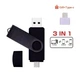 Флешка Jaster Plain 32Gb black OTG USB - Micro USB Flash Drive (в Подарок переходник Type-c) - изображение 2