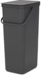 Ведро мусорное Brabantia Sort & Go 40 л Темно-серое (251047) - изображение 2