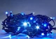 Новогодняя гирлянда бахрома 120 Led чёрный провод 5 м (472839-Prob) Синяя - изображение 4