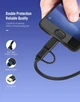 ​Двойной кабель Ugreen Type-C Micro USB to USB Type A Quick Charging 3.0 Cable 0.25m 30172 black - изображение 3