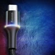 Кабель Baseus halo data cable USB For Micro 3A 0.5m Black - изображение 4