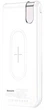 Зовнішній акумулятор Baseus Thin Version Wireless Charge Power Bank 10000 mAh White - зображення 2