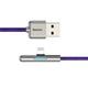 Кабель Baseus Iridescent Lamp Mobile Game Cable USB For iP 2.4A 1m Purple - изображение 2