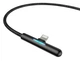 Кабель Baseus Iridescent Lamp Mobile Game USB Cable For iP 2.4 A 1m Black - зображення 5