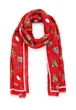 Шарф Moschino женский красный (3313-4) - изображение 1