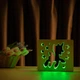 Детский светодиодный ночник ArtEco Light "Пони-единорог" из дерева, с пультом и регулировкой цвета, RGB - изображение 3