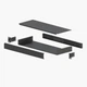 Корпус металевий 1U-160S в стійку Rack 19 дюймів 432х162х44 Professional чорний (MB00082) - зображення 2