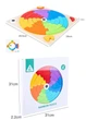 Деревянные строительные блоки Rainbow Puzzle Развивающая радуга пазл с карточками Dabitoy - изображение 8
