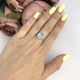 Срібна каблучка з натуральним топазом 4.713ct, вага виробу 2,72 гр (2049425) - зображення 3