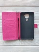 Чехол книжка Idewei для Xiaomi Redmi Note 9 розовый - изображение 3