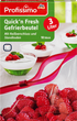 Пакети - zip для заморозки продуктів Profissimo Quick'n Fresh 3 L, 10 шт. - зображення 3