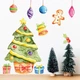 Декор для інтер'єру до Нового Року DesignStickers «Акварельна ялинка» (50638198) - зображення 1