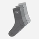 Набор женских носков высоких хлопковых Puma Sport 3-Pack 88035505 35-38 3 пары Antracite-Grey (8713537207010) - изображение 2