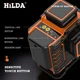 Лазерний рівень нівелір для стяжки підлоги HILDA 4D 2022 16 ліній 360° градусів Зелений промінь + пульт, що самовирівнюється - зображення 3