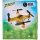 Літаючий міні-квадрокоптер Малюк Зіппі Zipp Toys, Радіокерований багатофункціональний дрон з відеокамерою, 7х7х2,8 см, золотий - зображення 9