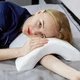 Подушка тунель с памятью ортопедическая Memory Foam Pillow гипоаллергенна подушка мемори Белая - изображение 4