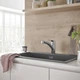 Змішувач для кухні з висувним виливом Grohe Eurosmart 30305001 - зображення 5
