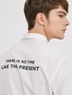 Рубашка с надписями Jack & Jones 218204503 S (80317S) Белый - изображение 3