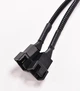 Переходник раздвоитель 1 на 2 кулера 26 см 4 pin fan cooler hub кабель (535070396) Черный - изображение 3