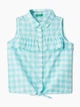 Рубашка в клеточку Benetton 5CJM5QFP0 82 cm (8762082cm) Голубой - изображение 1